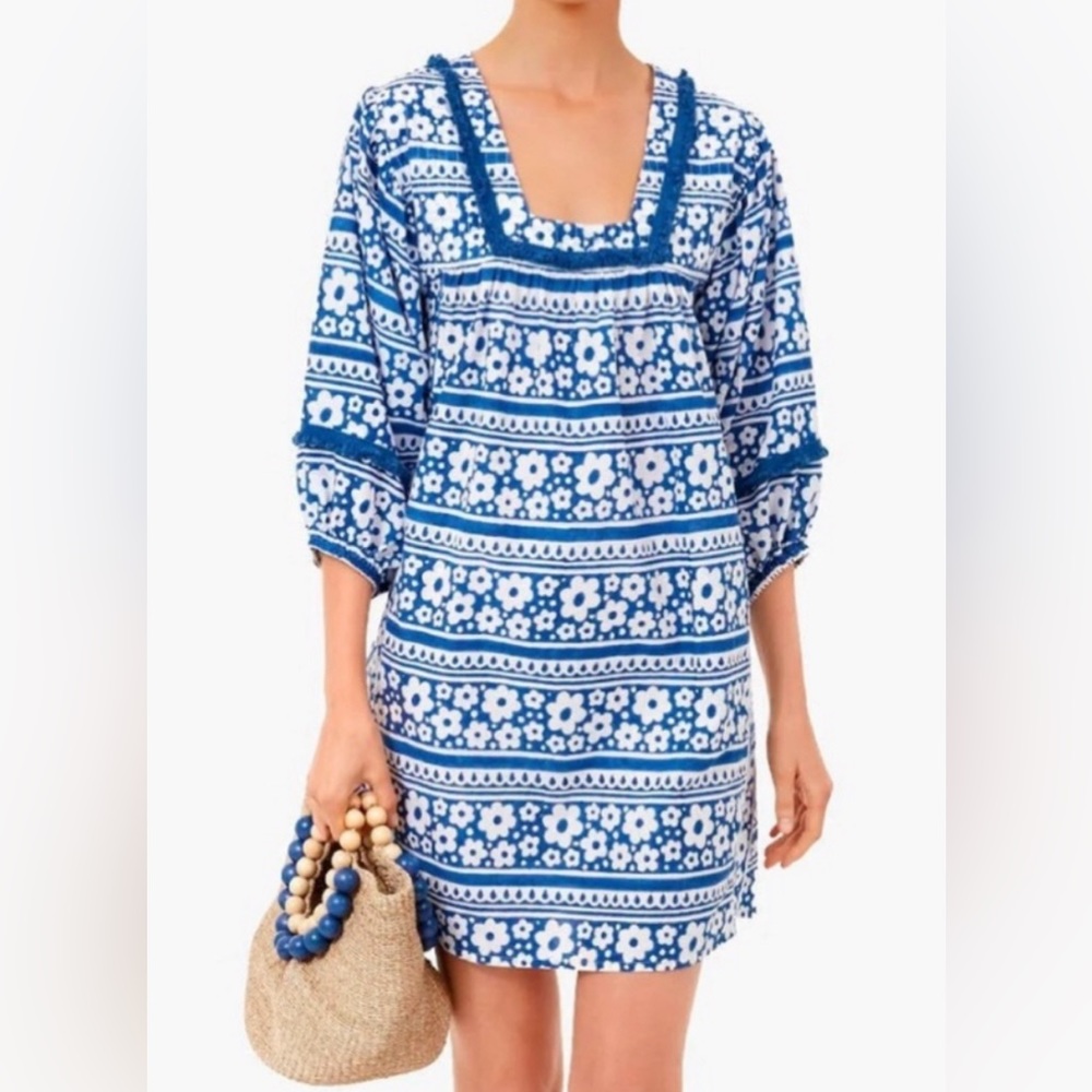 Tuckernuck Petal Paradise Catalan Beach Coverup Sz 3X - runs small like an xl